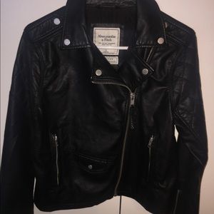 Abercrombie & Fitch Vegan Leather Jacket Size L